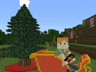 Мод на Новый год для Minecraft PE