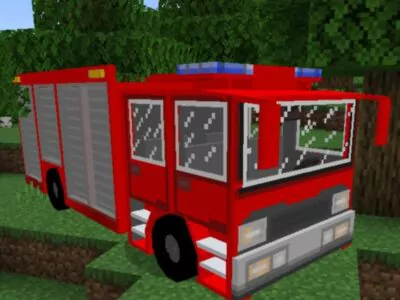 Мод на Пожарную Машину для Minecraft PE
