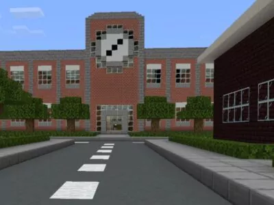 Карты на Город со школой для Minecraft PE