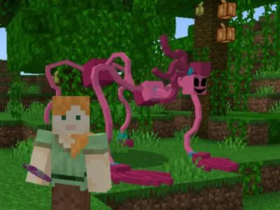 Мод на Маму длинные ноги для Minecraft PE