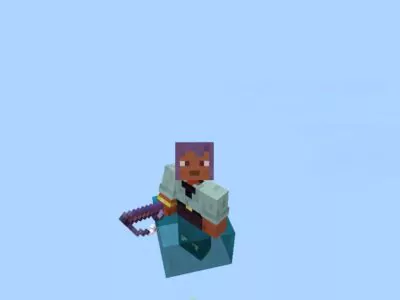 Карта на 1 блок воды для Minecraft PE