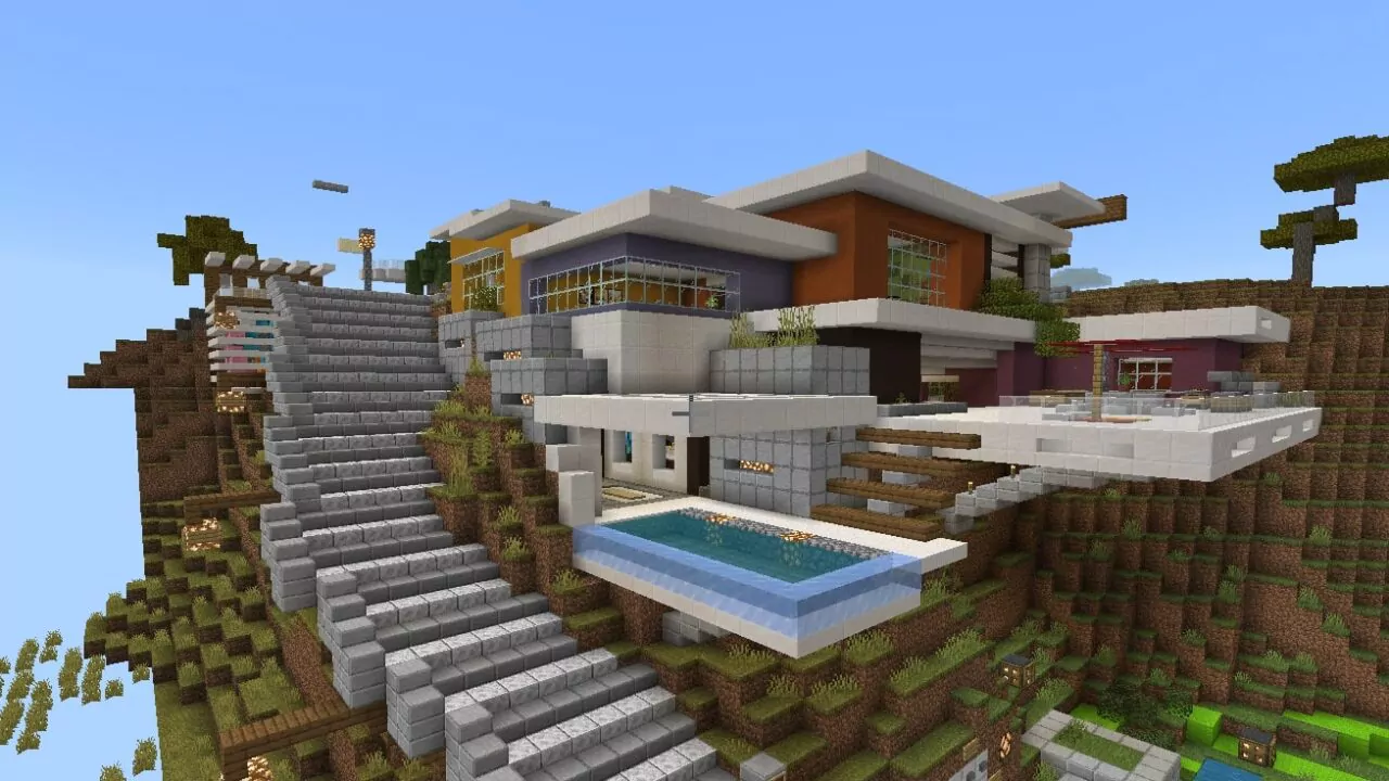 Карты на Дом с механизмами для Minecraft PE