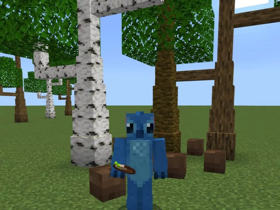 Мод на Физику Деревьев для Minecraft PE