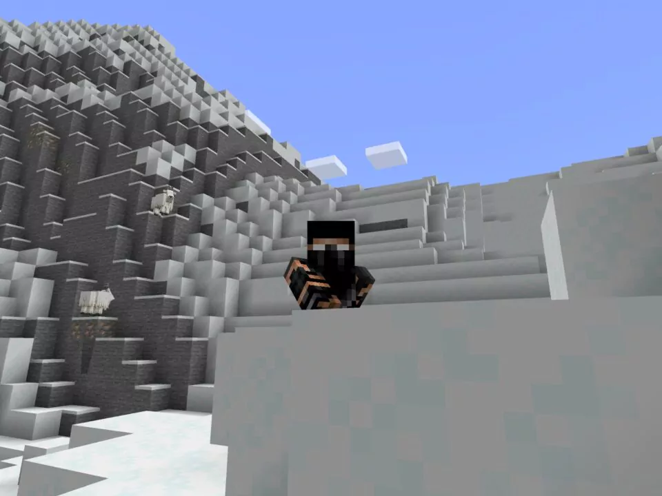 Скин с Белыми Глазами для Minecraft PE