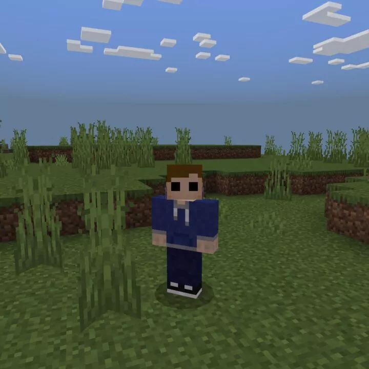 Скин Чёрные Глаза для Minecraft PE