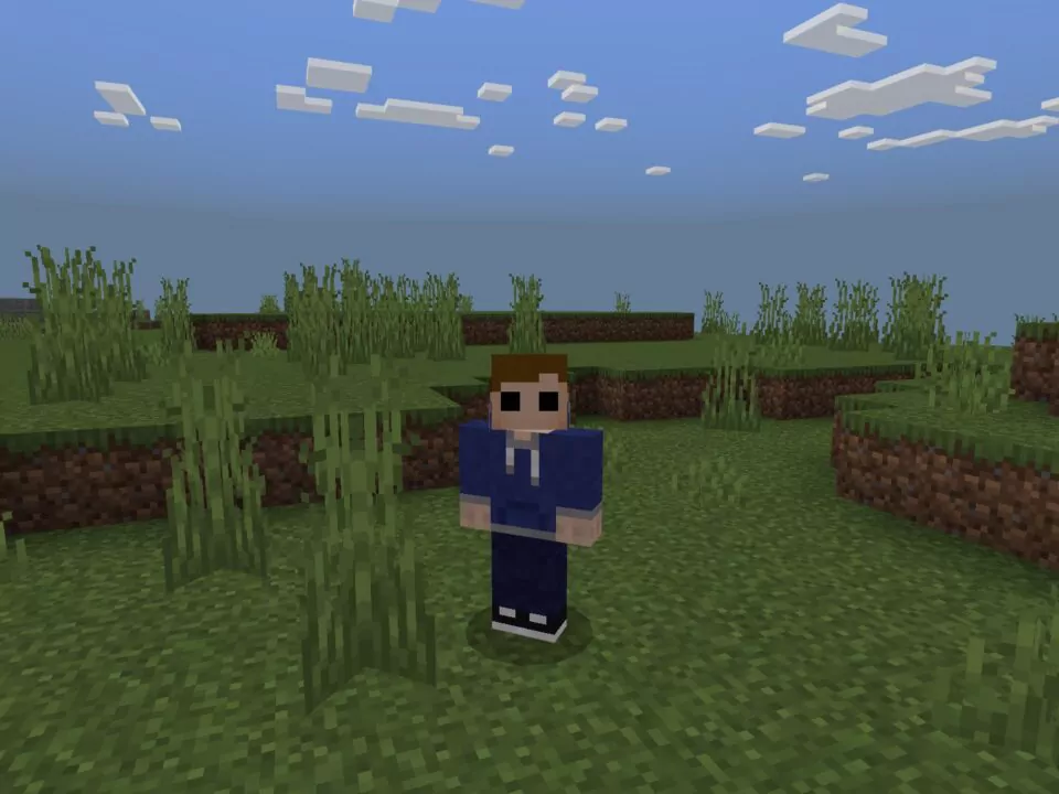 Скин Чёрные Глаза для Minecraft PE